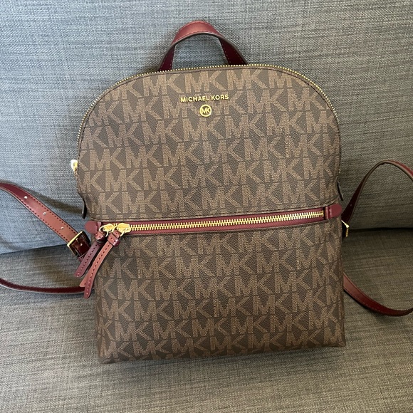 NWT MICHAEL KORS MEDIUM SLIM BACKPACK SAFFIANO LEATHER - Picture 3 of 6